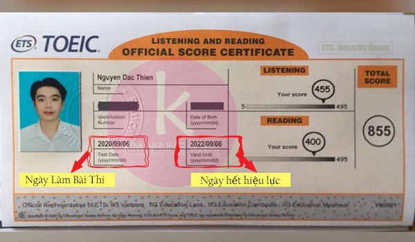 Bằng thi TOEIC có thời hạn bao lâu