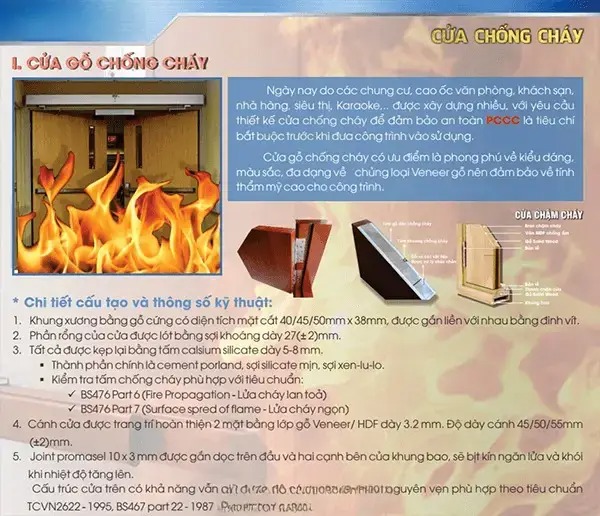 Lưu ý khi chọn mua và lắp đặt cửa gỗ chống cháy