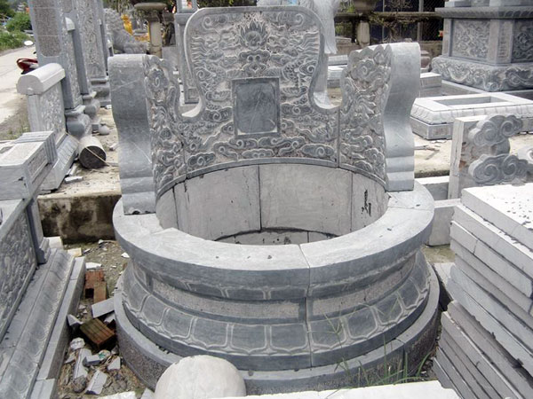 Mẫu mộ tròn đá truyền thống