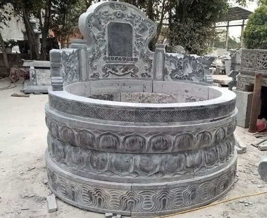 Mộ đá tròn phong cách cổ truyền