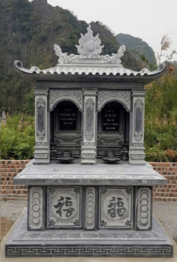 Mẫu mộ đá đôi phổ biến