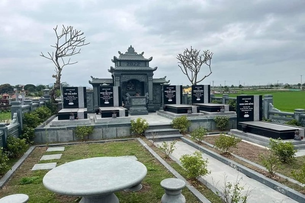 Bố trí mộ hài hòa tổng thể