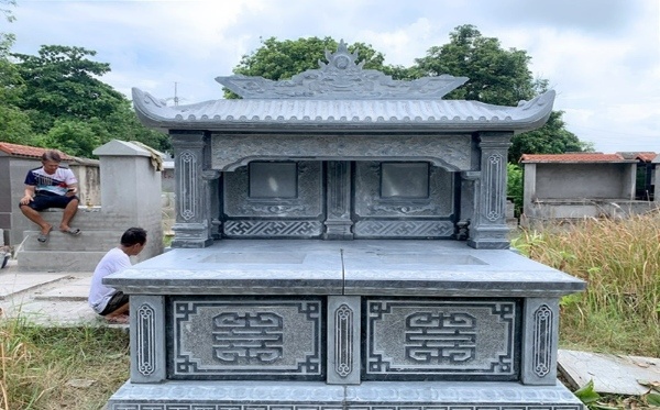 Chất liệu xây mộ đá đôi đẹp
