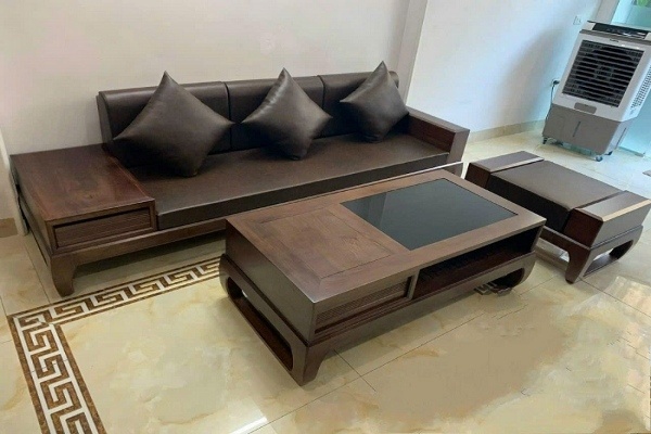 Bàn ghế phòng khách nguyên khối