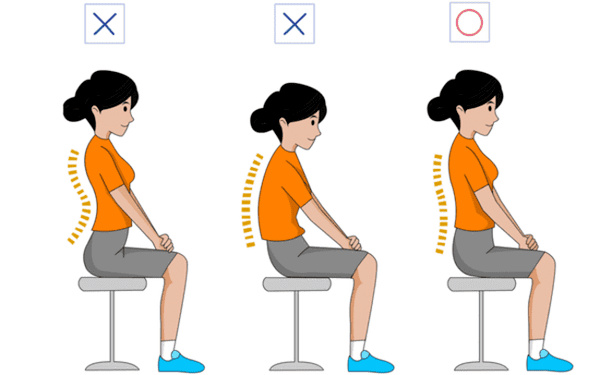 Tư thế ngồi hợp lý