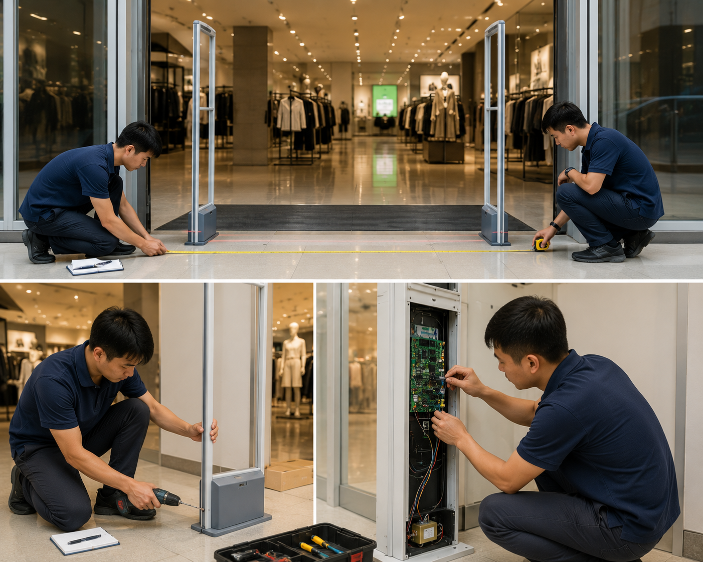Quy trình lắp đặt cổng từ 