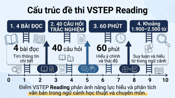 Cấu trúc đề thi VSTEP Reading
