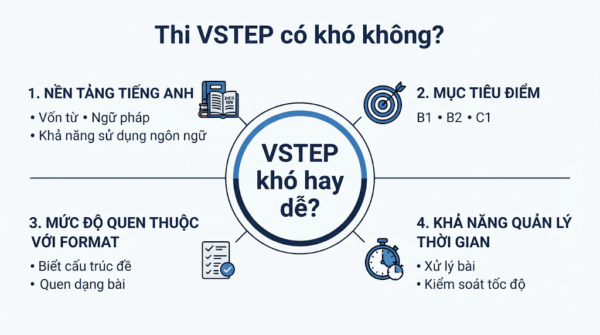 Độ khó kỳ thi VSTEP