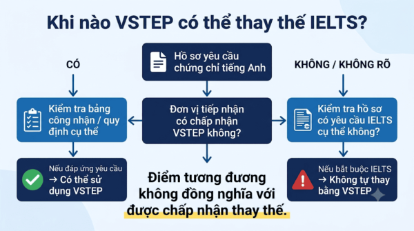 Khi nào VSTEP có thể thay thế IELTS
