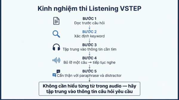 Kinh nghiệm thi Listening VSTEP