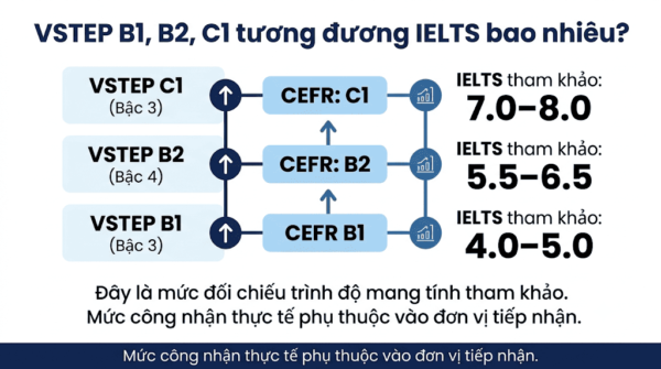Quy đổi VSTEP sang IELTS